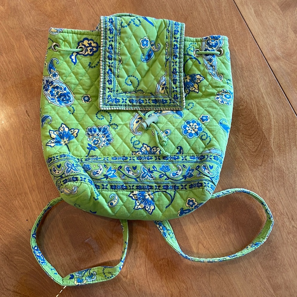 Vera Bradley draw string backpack